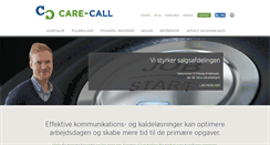 Desktop Screenshot of care-call.dk